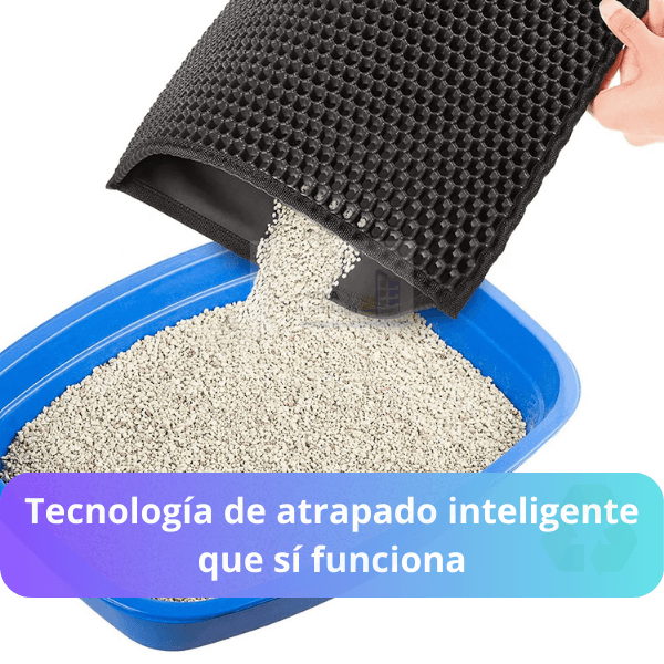 Tapete Atrapa Arena Gato Doble Capa – Mantén tu hogar limpio sin esfuerzo