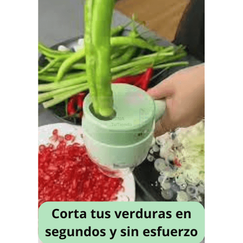 Cortador Eléctrico Pro - Corta y pica verduras en segundos
