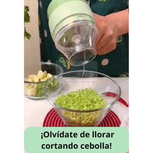 Cortador Eléctrico Pro - Corta y pica verduras en segundos