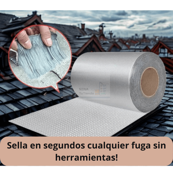 Cinta Tapagoteras PRO - Repara Filtraciones al Instante (5 mts)