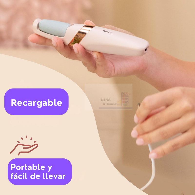 Removedor de Callos Recargable – Pies Suaves al Instante, Sin Salir de Casa